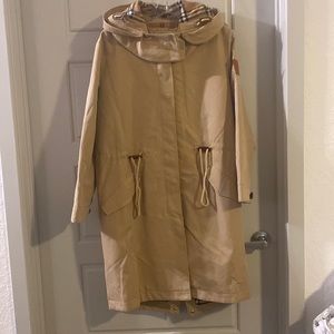 Jacket with removable hood